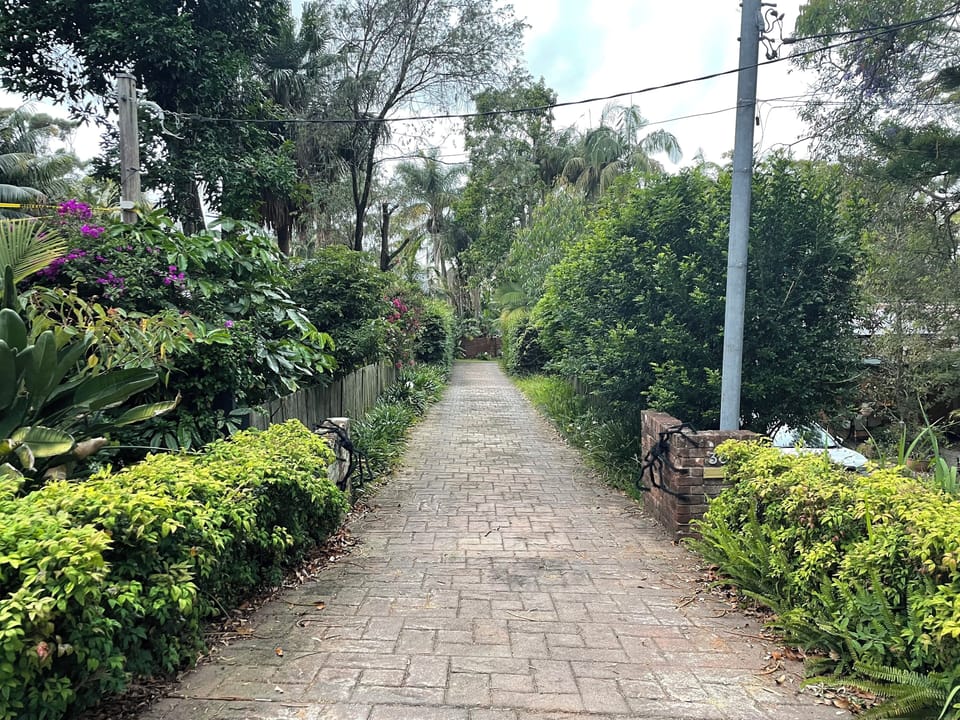 Driveway entrance. 