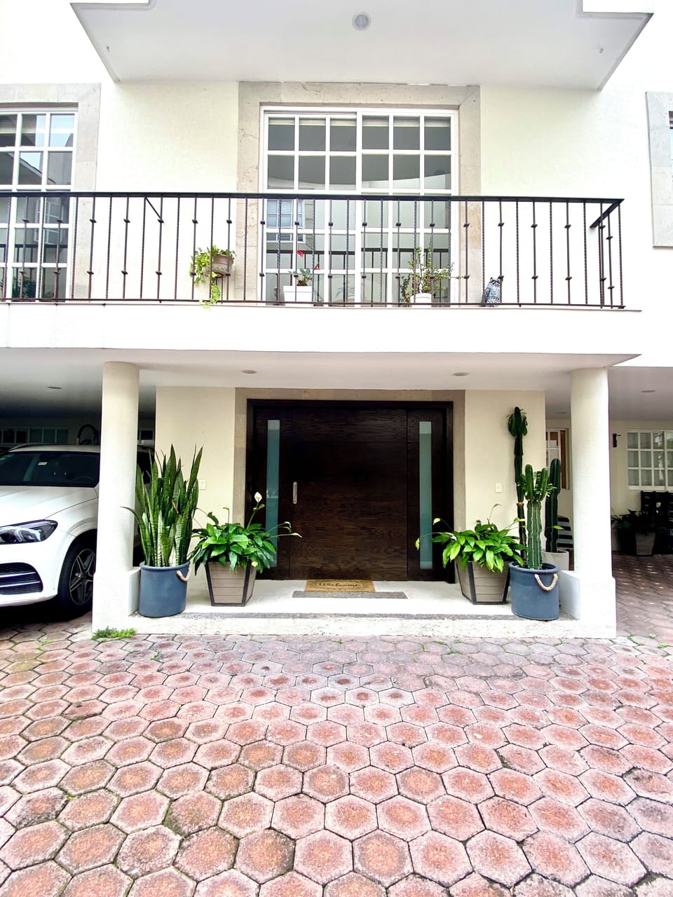Front door and Balcony