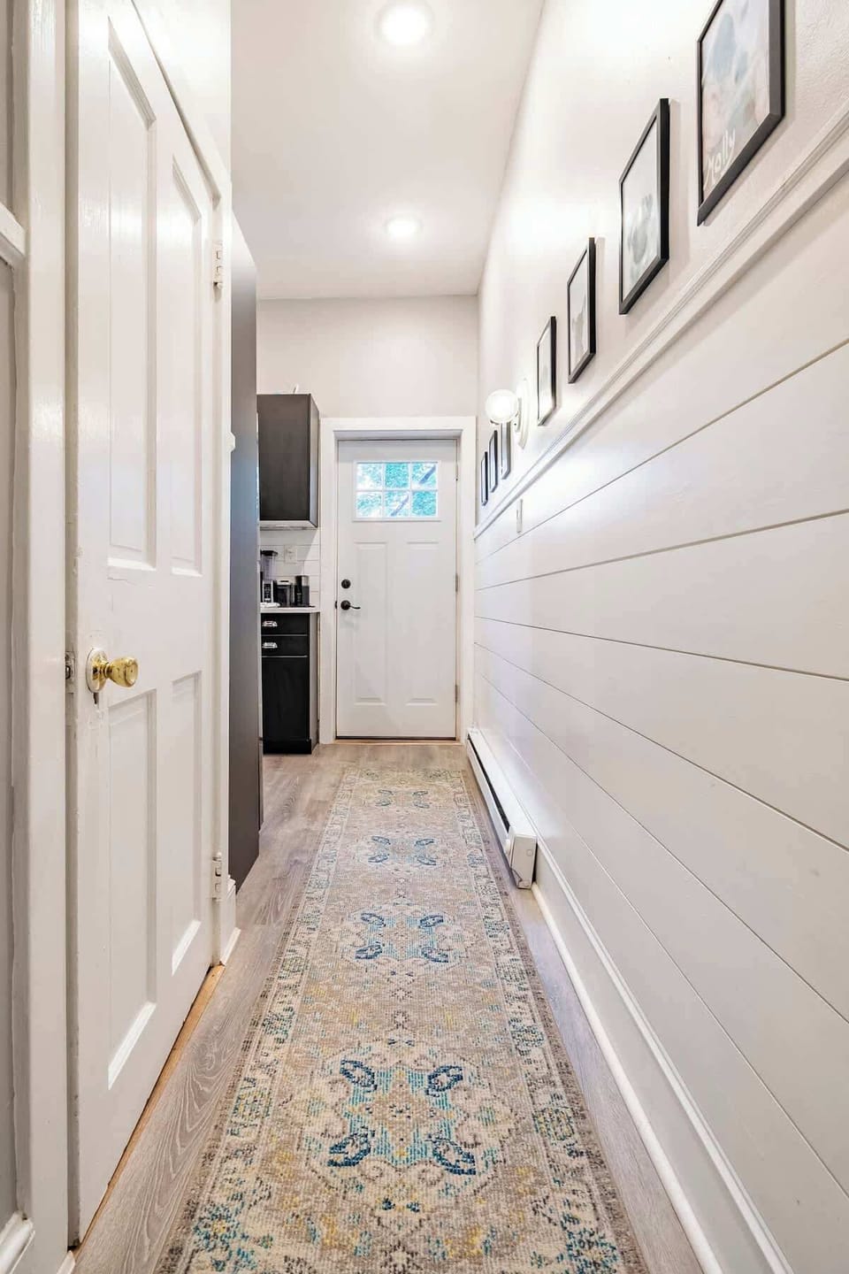 All brand new flooring, shiplap wall and led recessed lighting makes sure that you have all the light you will need.
