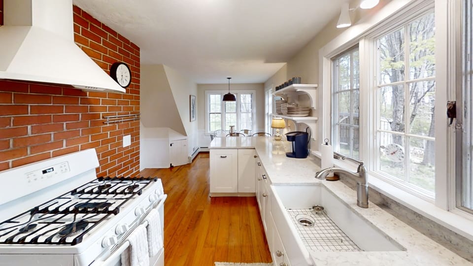 Alternate view of kitchen area.
