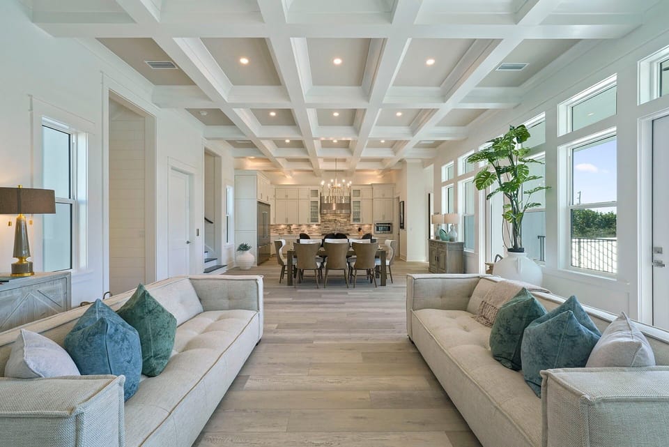 The Triple Crown - Dune Allen Beach - Living Room, Dining Room & Kitchen