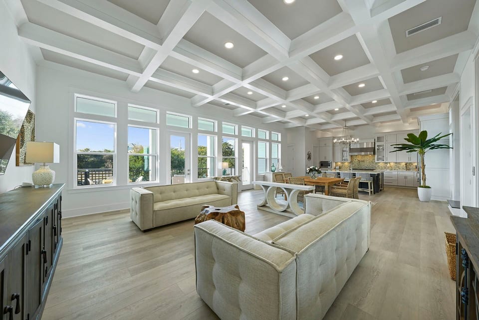 The Triple Crown - Dune Allen Beach - Living Room, Dining Room & Kitchen
