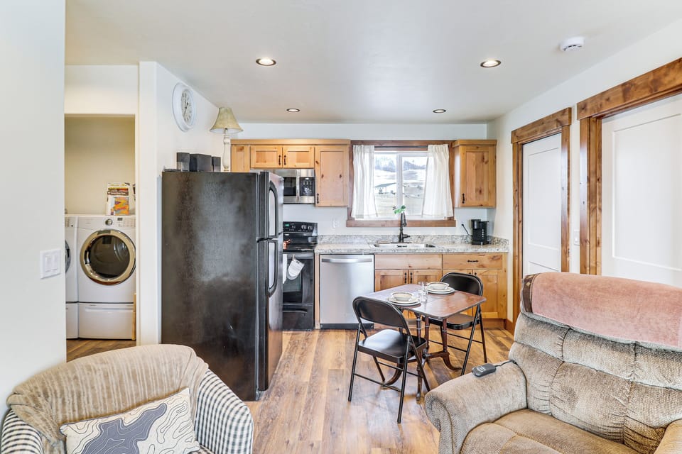 Property Interior | Single-Story Cottage | Free WiFi | Central A/C & Heating