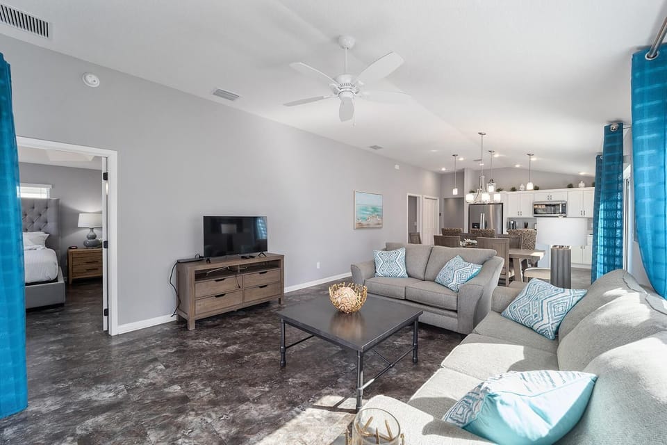 Open Concept: Kitchen, Dining and Living Room