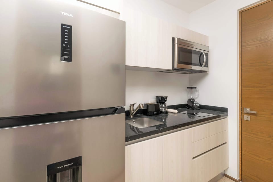 Fully equipped kitchenette for your convenience.