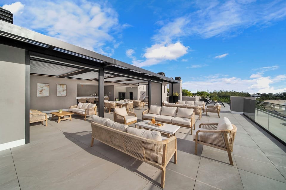 Unwind at the rooftop lounge
