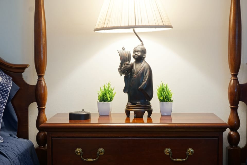 This whimsical lamp embodies all the feel of childhood. 