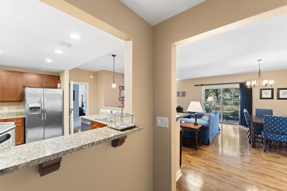 Welcoming entryway leading into the open living and kitchen areas.