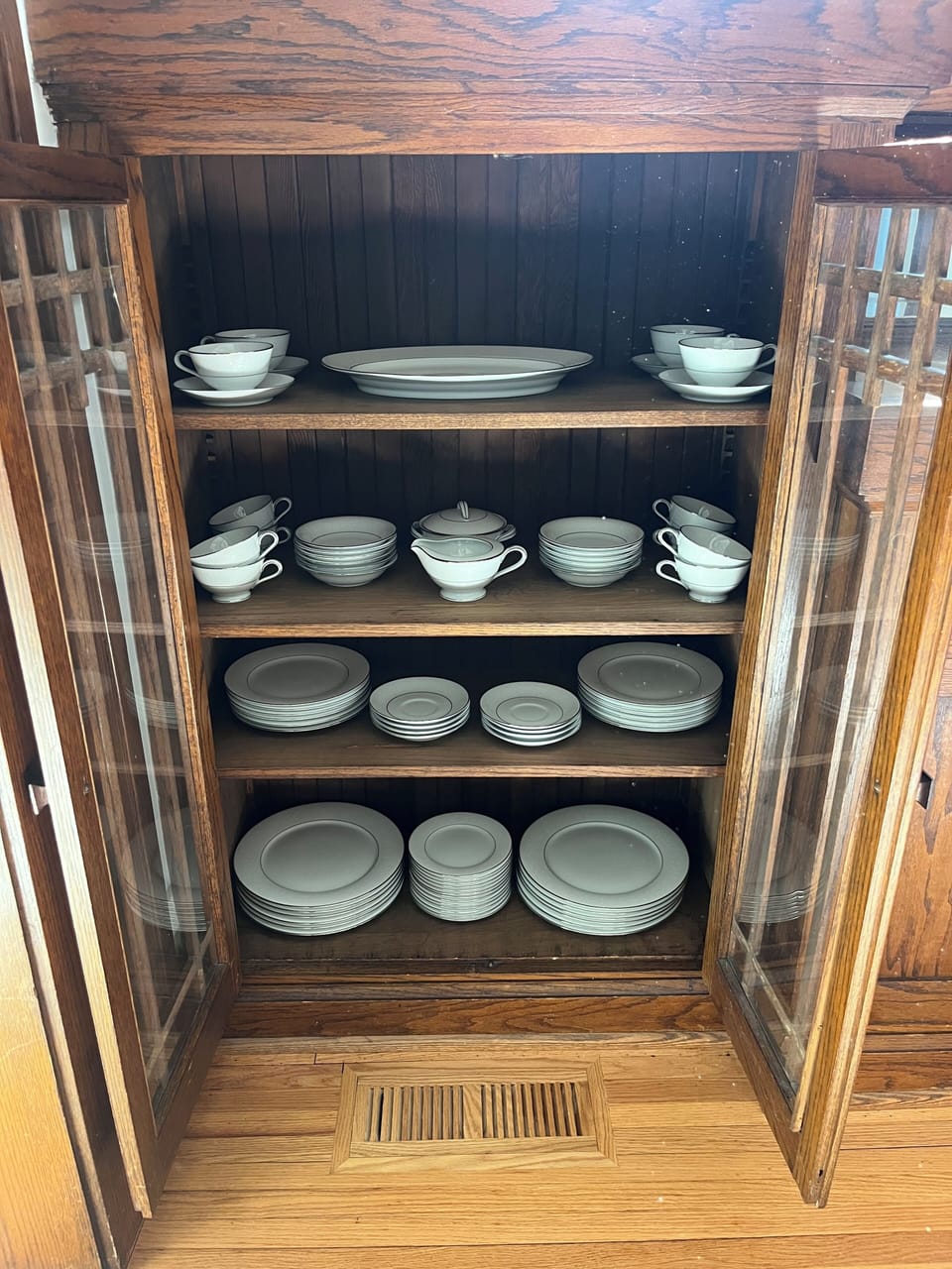 The fine china for celebrating your getaway together. 