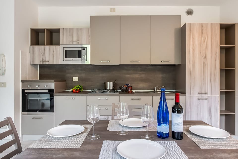 Kitchen and dining area