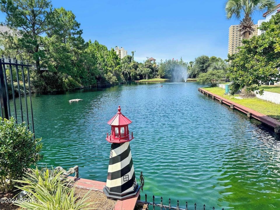 Take a Stroll Around the Large Serene Pond and Fountain Beautifully Landscaped