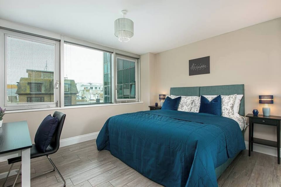 Serene bedroom – spacious with large windows.