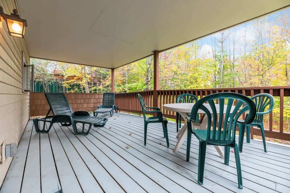 Take in the nature from the spacious covered deck. 