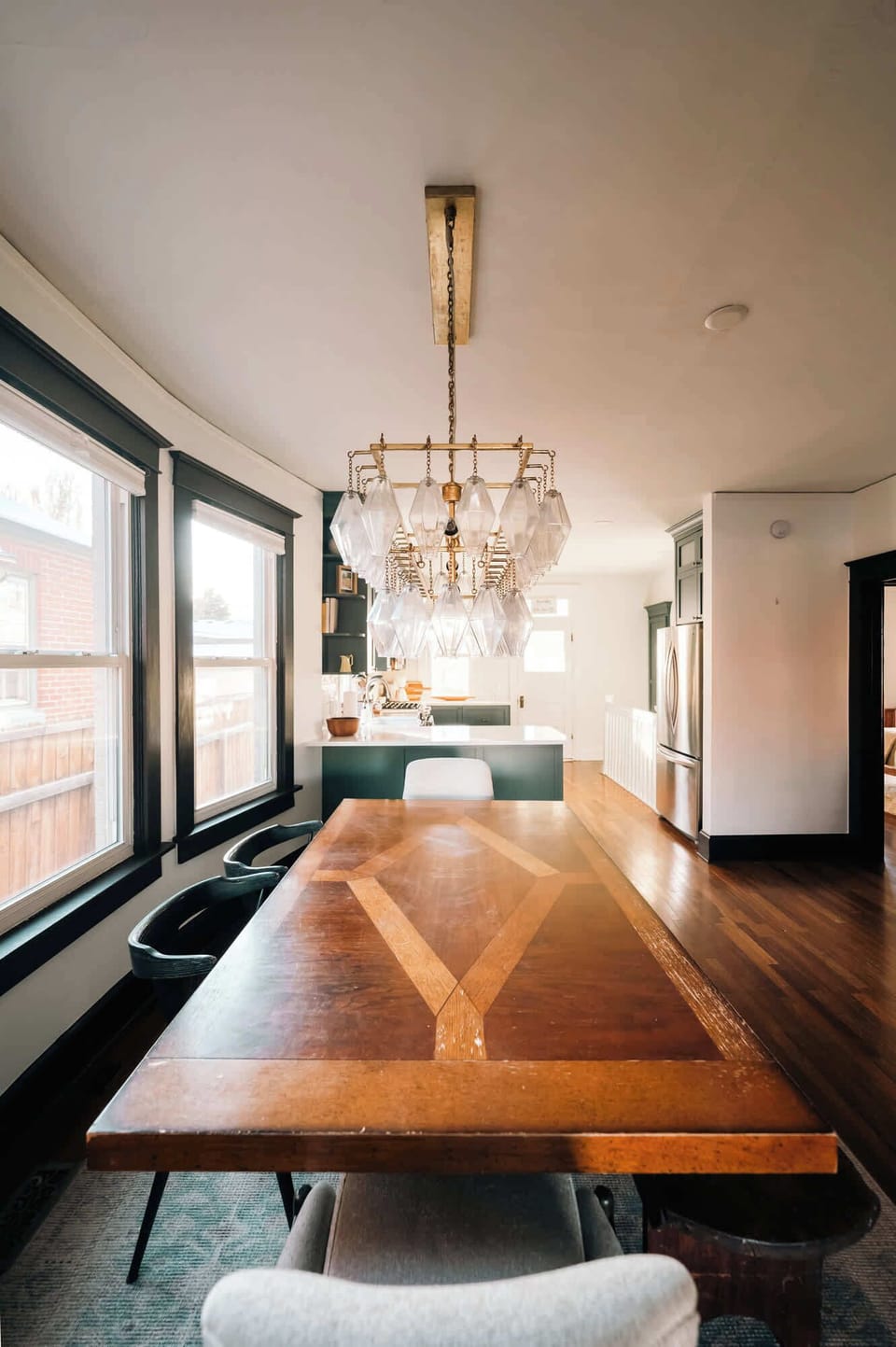 Dining table seats 10