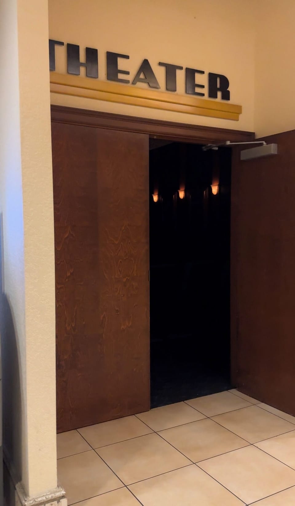 Movie theater on property