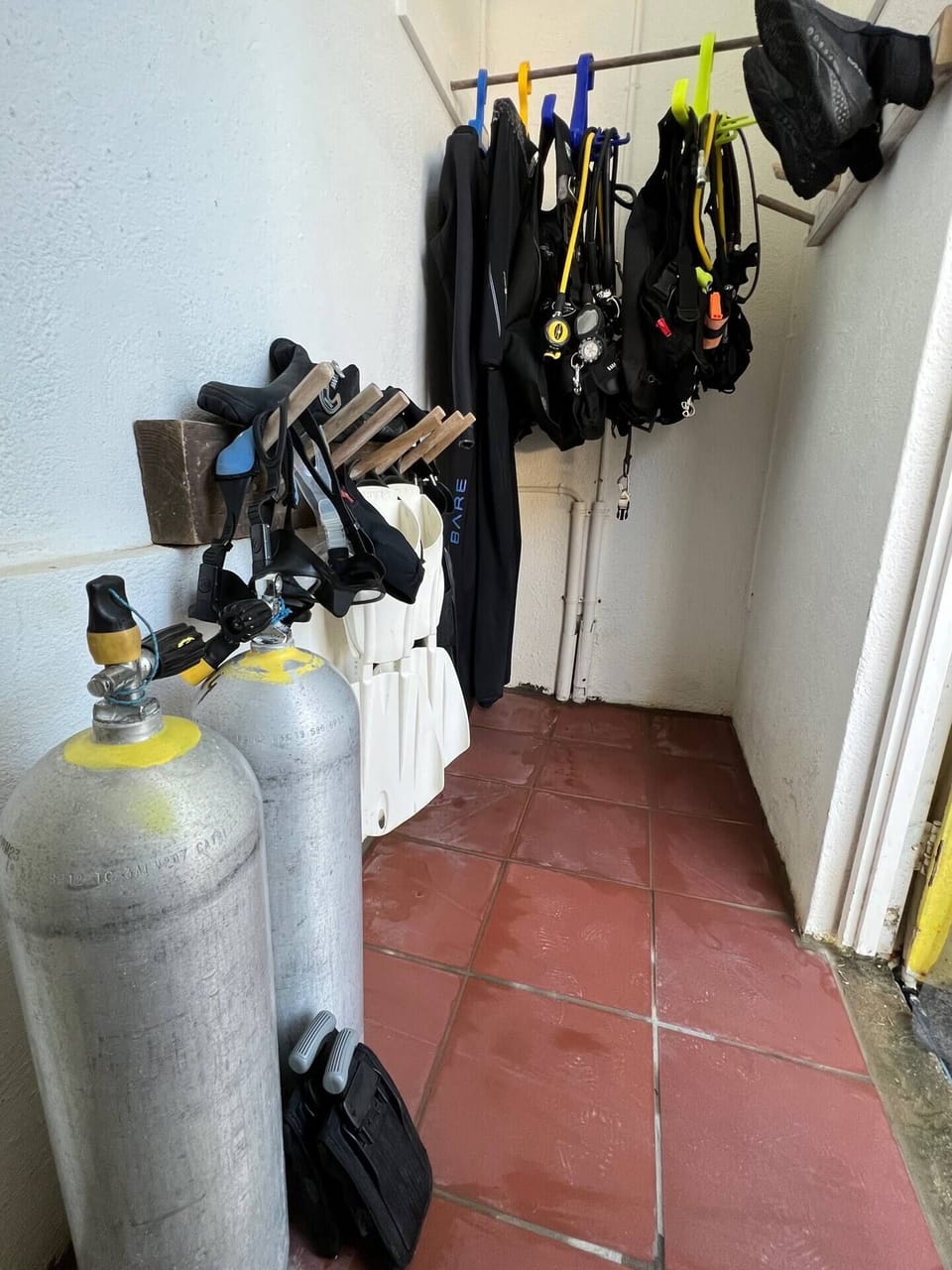 Storage room for all your dive gear