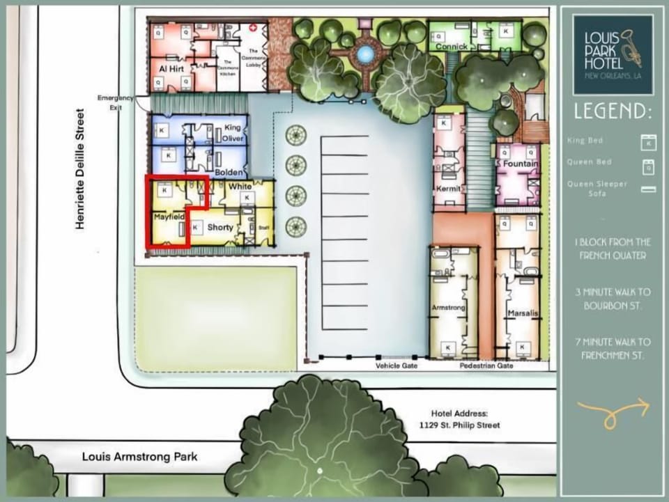 Property Map - Mayfield Guest House