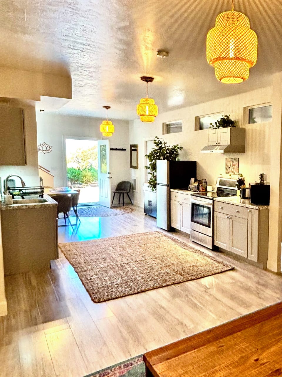 Kitchen and common area