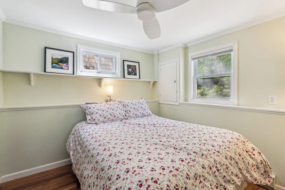 Lower level bedroom with Queen bed