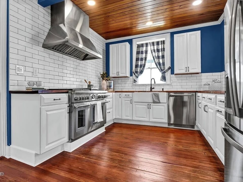Kitchen with top of the line appliances