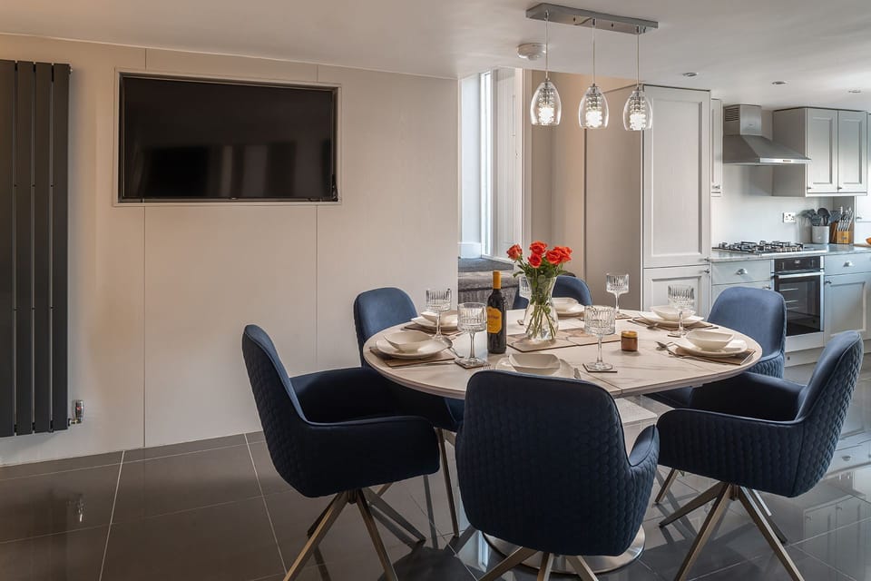 The dining space at The Annex at Runninghill, Peak District