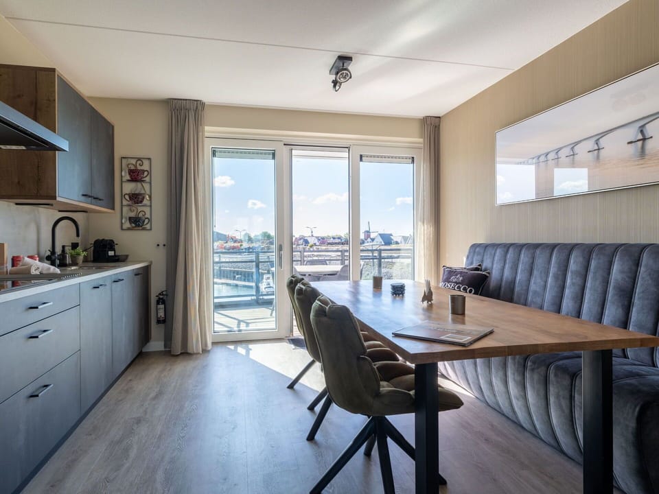 Furniture, Interior Design, Wood, Apartment, Flooring, Floor, Table, Chair, Room, Kitchen & Dining Room Table