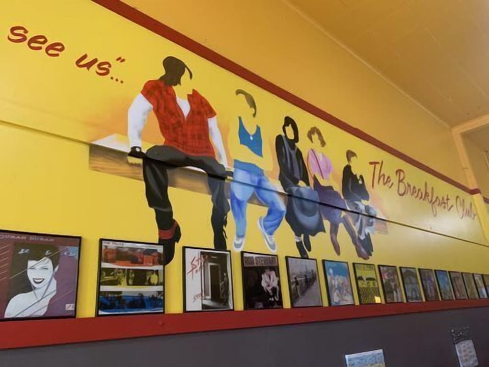 The Breakfast Club restaurant is right next door! Turn back the clock with all the old movies, songs, games and so much more that we loved in this 80's-90's themed restaurant and bar.  