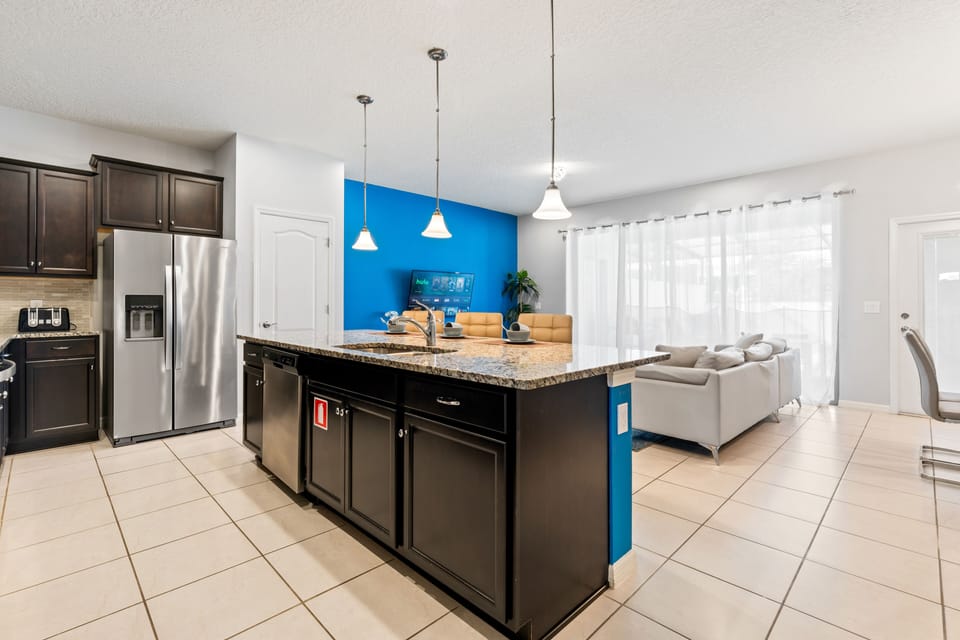 Our expansive and well-equipped kitchen 