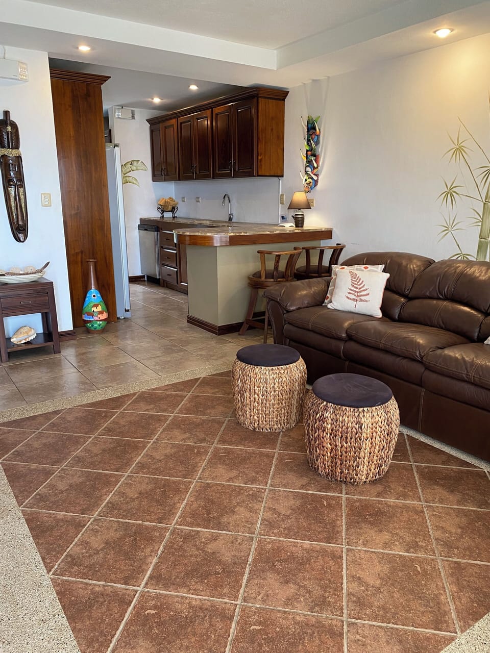 Second floor salon/kitchen