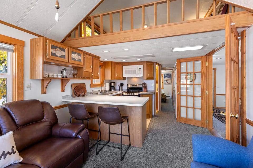 Kitchen and loft space