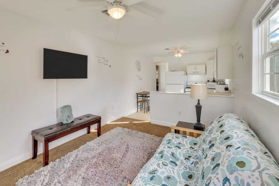 Prattville Vacation Rental | 1BR | 1BA | 675 Sq Ft | Step-Free Entry