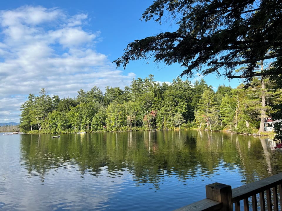 Looking across Ettowah Cove from the deck