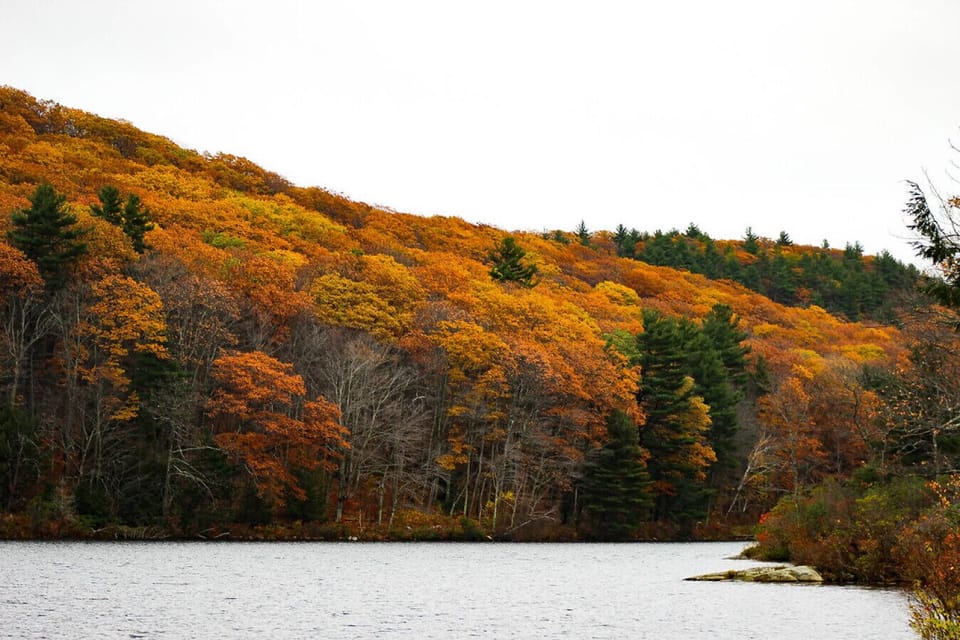 The beautiful Lake Garfield for swimming, kayaking, and relaxing on the shore perfect for summer days in the Berkshires.