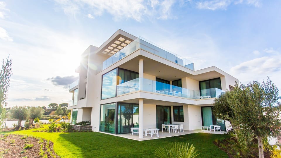 Outside area view of apartments