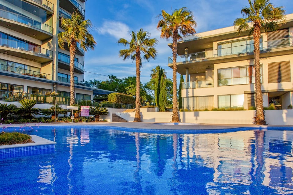 Pool area in the afternoon