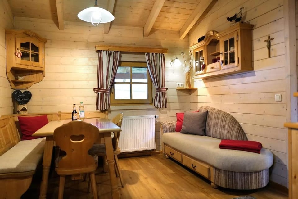 Wooden house - garden herbs up close Apartment in Bavaria