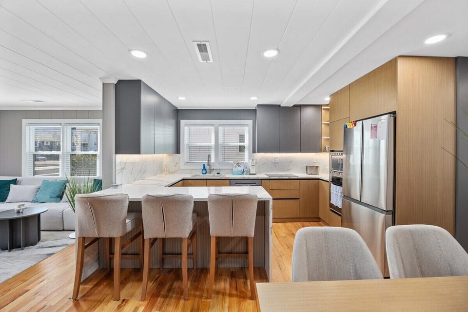 Gather around the dining table for a meal, a board game, or simply great conversation.