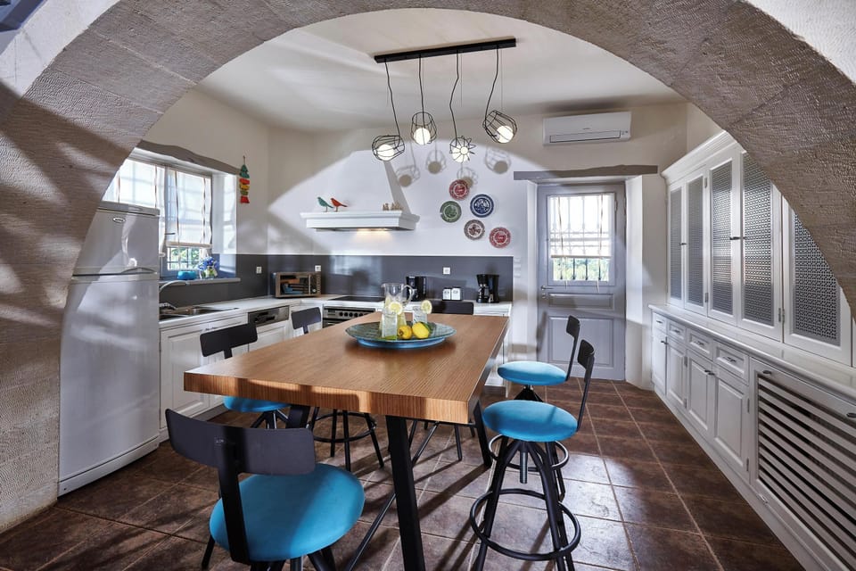 Fully equipped kitchen with modern appliances