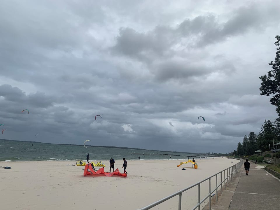 Take a walk on the promenade to watch the kite surfers 