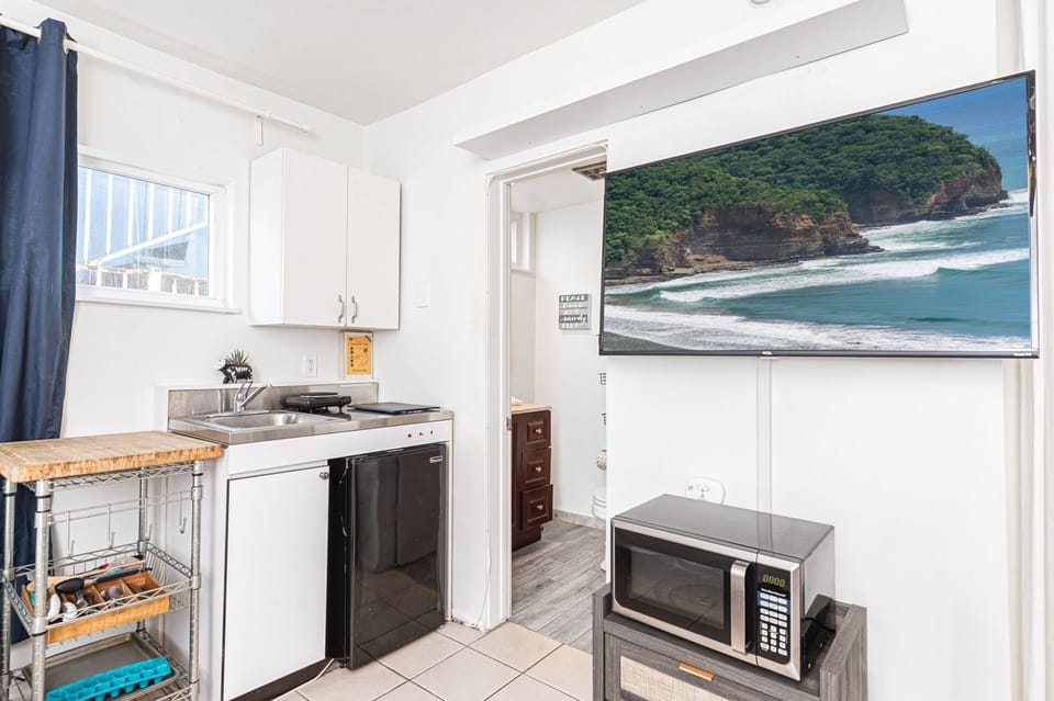 Thoughtfully appointed kitchenette for relaxed beachside stays
                