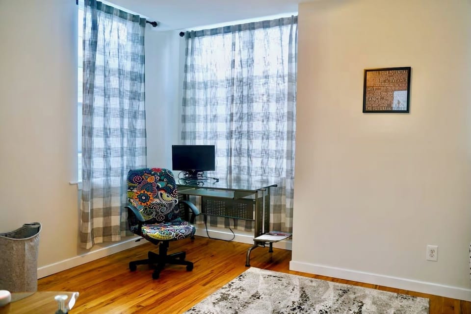 Office Desk and Chair with Monitor