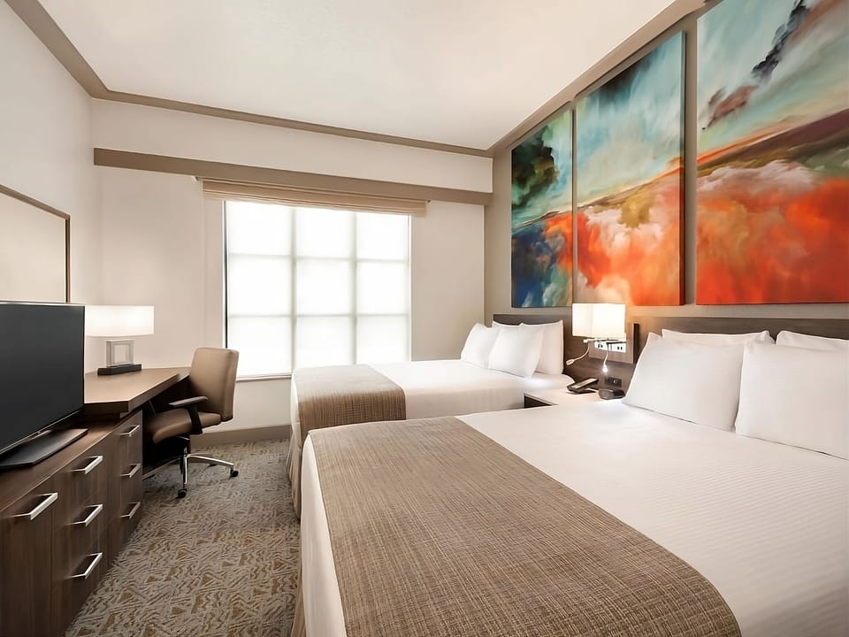 Start mornings with in-room coffee and easy snacks anytime.