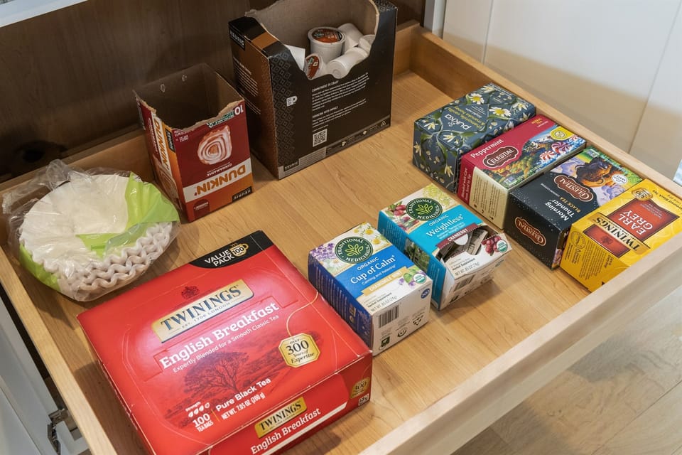 We provide free coffee and tea!