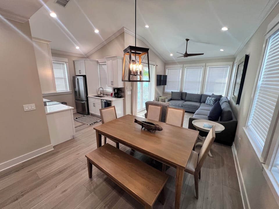 Upstairs living area from top of stairs