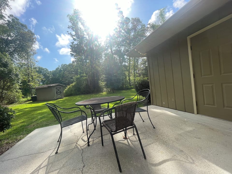 Afternoon Sunsets on private patio. 