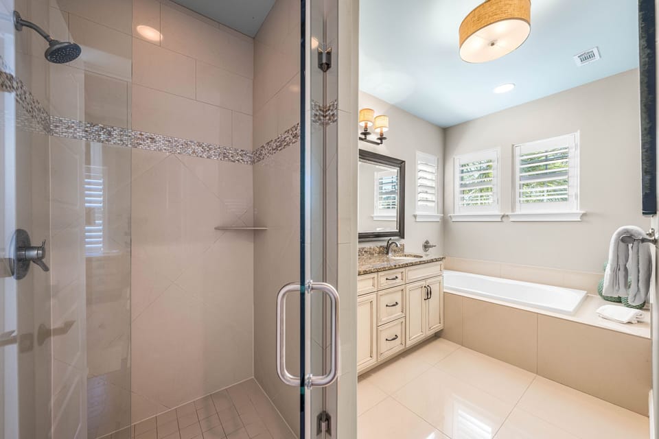 King master suite bathroom - second floor