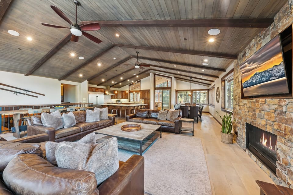 Keep the whole family together for meal times in the large living area