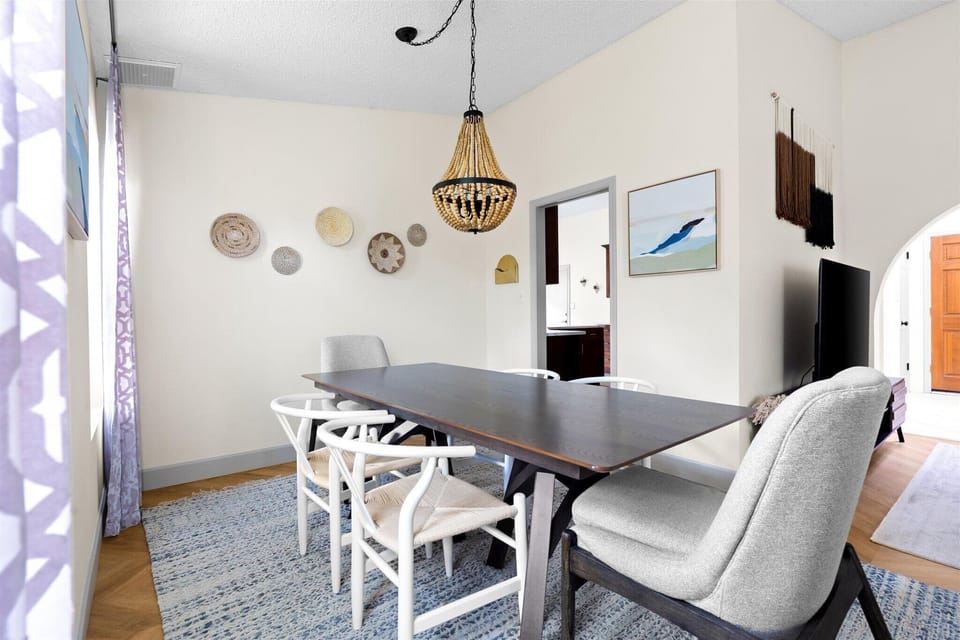 Gather together for meals, games, and conversation in the heart of the home