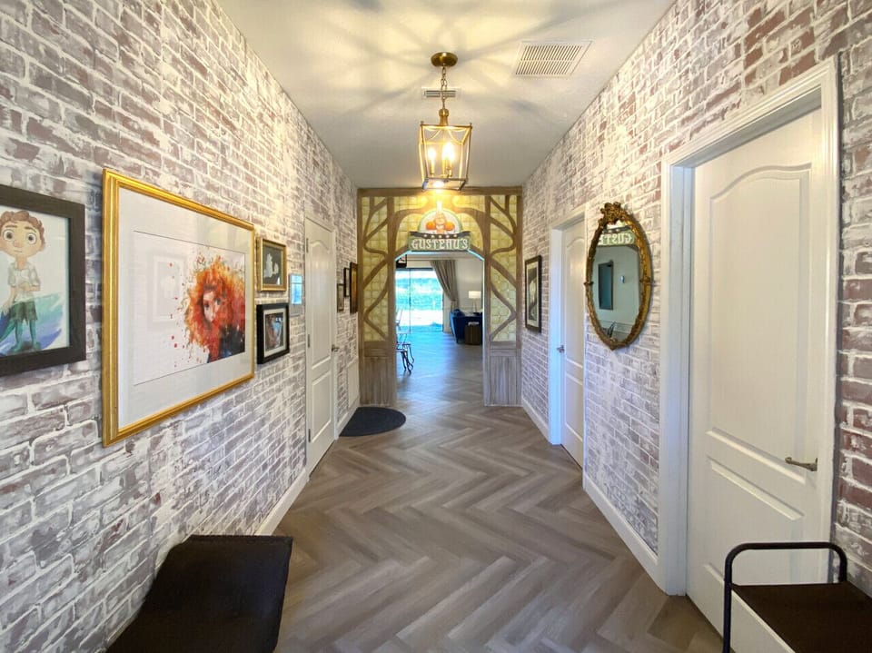 Pixar themed hallway entrance