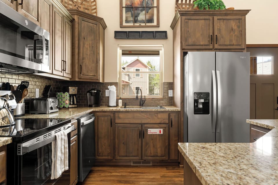 Guests love our spacious, fully stocked kitchen—complete with appliances, cookware, spices, and all the extras you need to cook with ease! 
